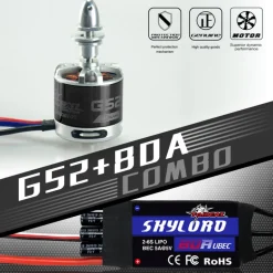 TomCat G52 5025-590KV Motor w/ Skylord 80A ESC Combo Set