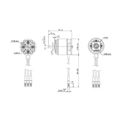 TomCat G10 3514-1150KV Outrunner Motor for (10 Glow) Balsa EP Airplane