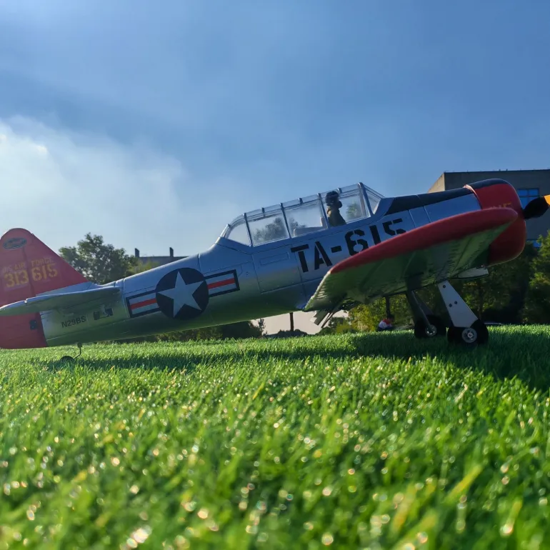 ✨🔄 Upgraded! Dynam AT-6 Texan V3 4S RC Warbird Plane 1400mm Wingspan w/ 3 Flaps