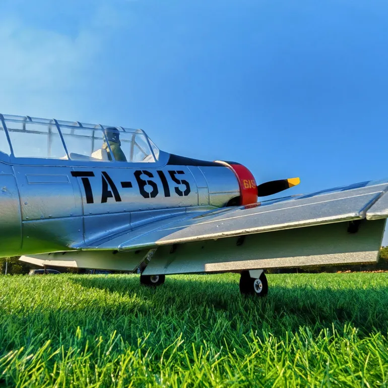 ✨🔄 Upgraded! Dynam AT-6 Texan V3 4S RC Warbird Plane 1400mm Wingspan w/ 3 Flaps