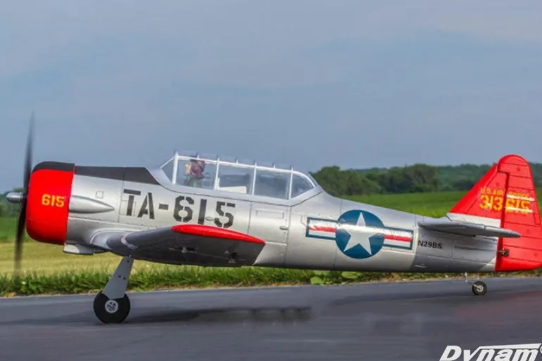 ✨🔄 Upgraded! Dynam AT-6 Texan V3 4S RC Warbird Plane 1400mm Wingspan w/ 3 Flaps