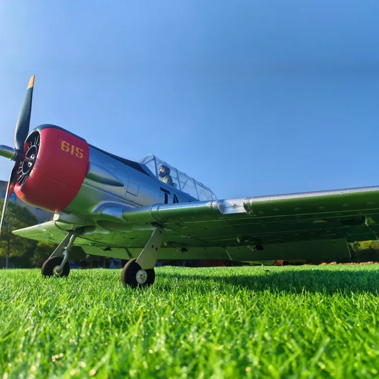 ✨🔄 Upgraded! Dynam AT-6 Texan V3 4S RC Warbird Plane 1400mm Wingspan w/ 3 Flaps