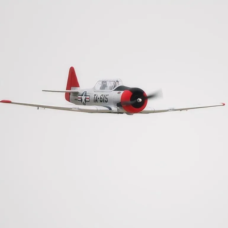 ✨🔄 Upgraded! Dynam AT-6 Texan V3 4S RC Warbird Plane 1400mm Wingspan w/ 3 Flaps