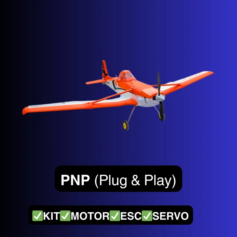 ✨🔄 Upgraded! Dynam Cessna 188 Crop Duster V2 Orange 4S STOL RC Scale Plane 1.5m w/ Rubber Wheel