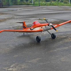✨🔄 Upgraded! Dynam Cessna 188 Crop Duster V2 Orange 4S STOL RC Scale Plane 1.5m w/ Rubber Wheel