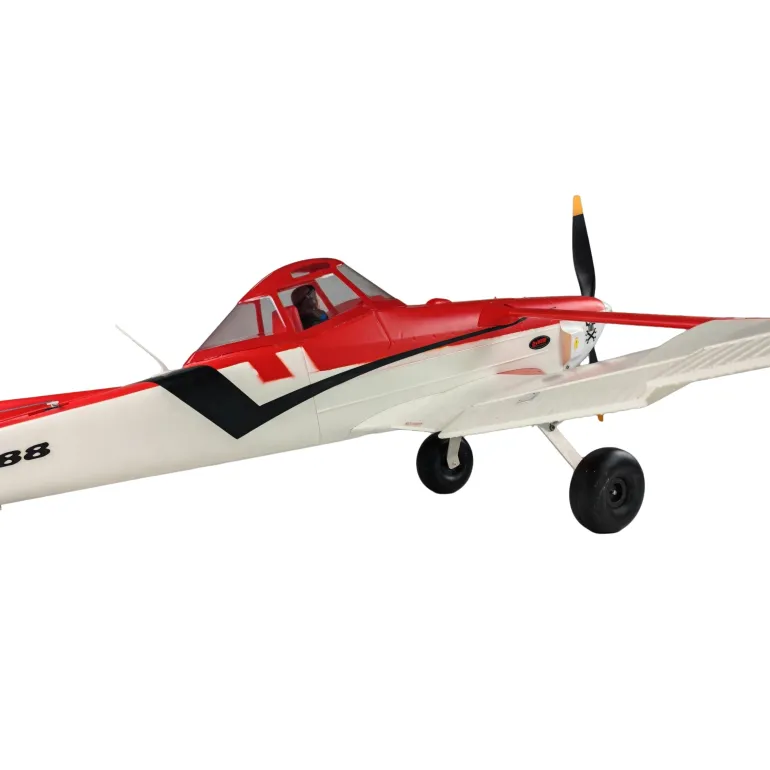 ✨🔄 Upgraded! Dynam Cessna 188 Crop Duster V2 Red 4S STOL RC Scale Plane 1.5m w/ Rubber Wheel