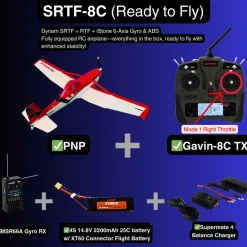 ✨🔄 Upgraded! Dynam Cessna 188 Crop Duster V2 Red 4S STOL RC Scale Plane 1.5m w/ Rubber Wheel