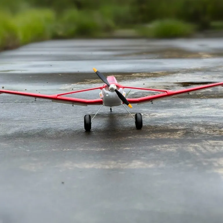 ✨🔄 Upgraded! Dynam Cessna 188 Crop Duster V2 Red 4S STOL RC Scale Plane 1.5m w/ Rubber Wheel