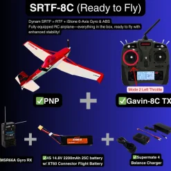 ✨🔄 Upgraded! Dynam Cessna 188 Crop Duster V2 Red 4S STOL RC Scale Plane 1.5m w/ Rubber Wheel
