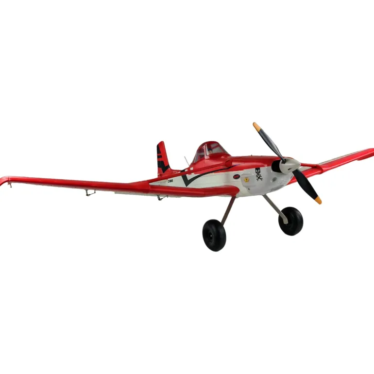 ✨🔄 Upgraded! Dynam Cessna 188 Crop Duster V2 Red 4S STOL RC Scale Plane 1.5m w/ Rubber Wheel
