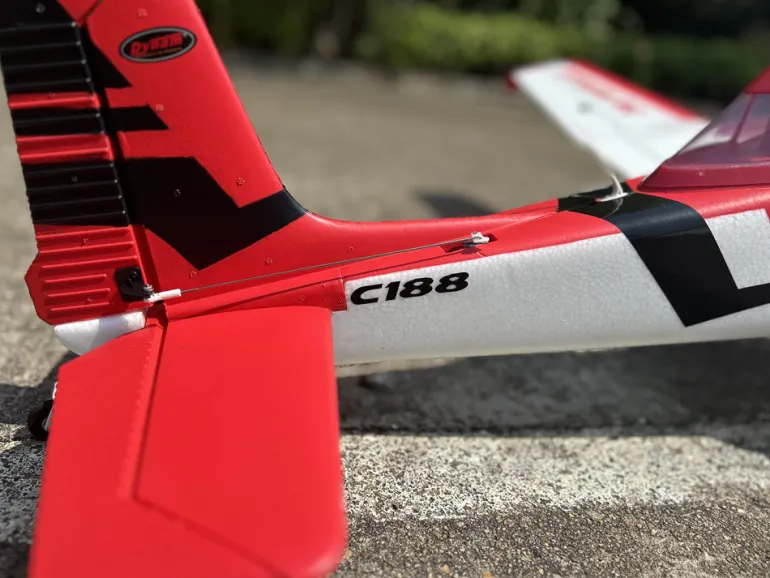 ✨🔄 Upgraded! Dynam Cessna 188 Crop Duster V2 Red 4S STOL RC Scale Plane 1.5m w/ Rubber Wheel