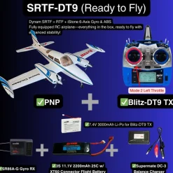✨🔄 Upgraded! Dynam Cessna 310 Grand Cruiser V3 Blue 4S Twin Motor RC Scale Plane 1300mm 51