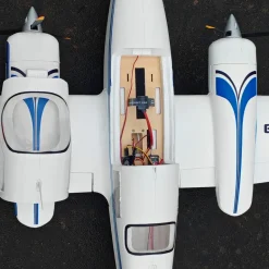 ✨🔄 Upgraded! Dynam Cessna 310 Grand Cruiser V3 Blue 4S Twin Motor RC Scale Plane 1300mm 51