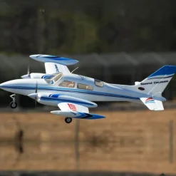 ✨🔄 Upgraded! Dynam Cessna 310 Grand Cruiser V3 Blue 4S Twin Motor RC Scale Plane 1300mm 51