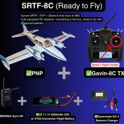 ✨🔄 Upgraded! Dynam Cessna 310 Grand Cruiser V3 Blue 4S Twin Motor RC Scale Plane 1300mm 51