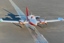 ✨🔄 Upgraded! Dynam Cessna 310 Grand Cruiser V3 Red 4S Twin Motor RC Scale Plane 1300mm 51" Wingspan