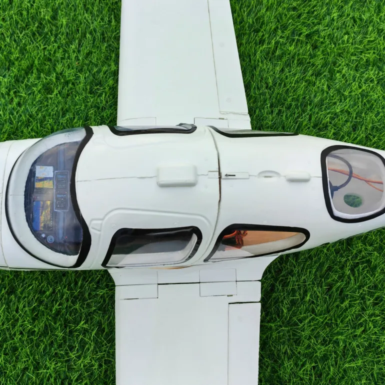 ✨🔄 Upgraded! Dynam Cirrus SR22 V3 Trainer 3S/4S White RC Scale Plane 1400mm Wingspan w/ Flaps