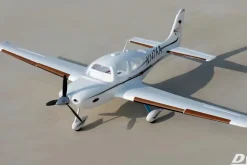 ✨🔄 Upgraded! Dynam Cirrus SR22 V3 Trainer 3S/4S White RC Scale Plane 1400mm Wingspan w/ Flaps