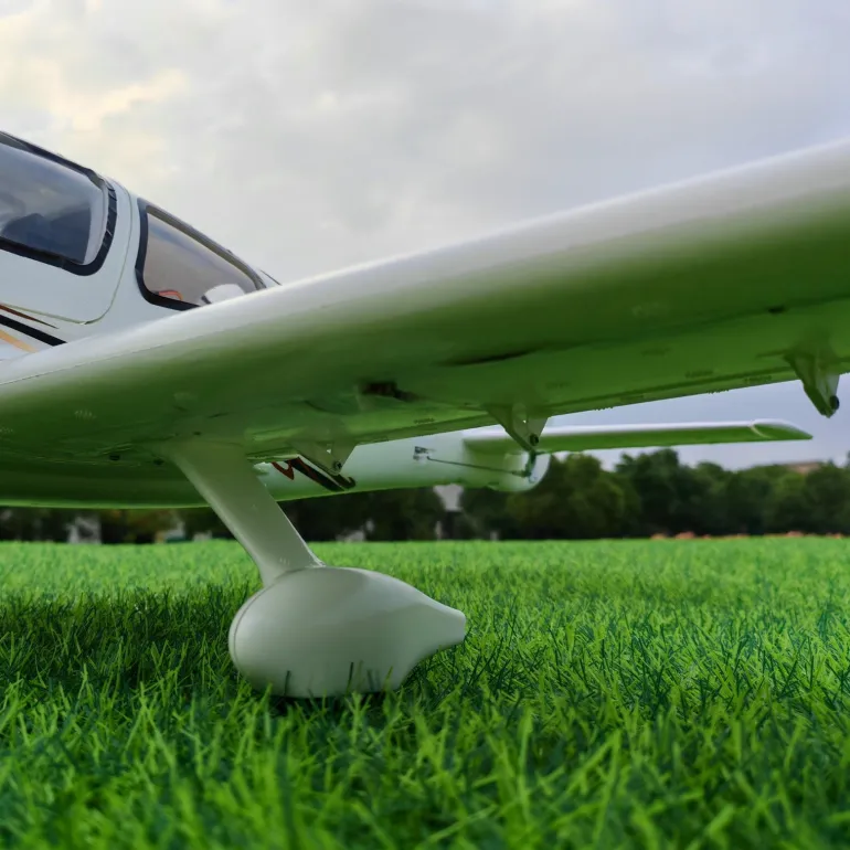 ✨🔄 Upgraded! Dynam Cirrus SR22 V3 Trainer 3S/4S White RC Scale Plane 1400mm Wingspan w/ Flaps