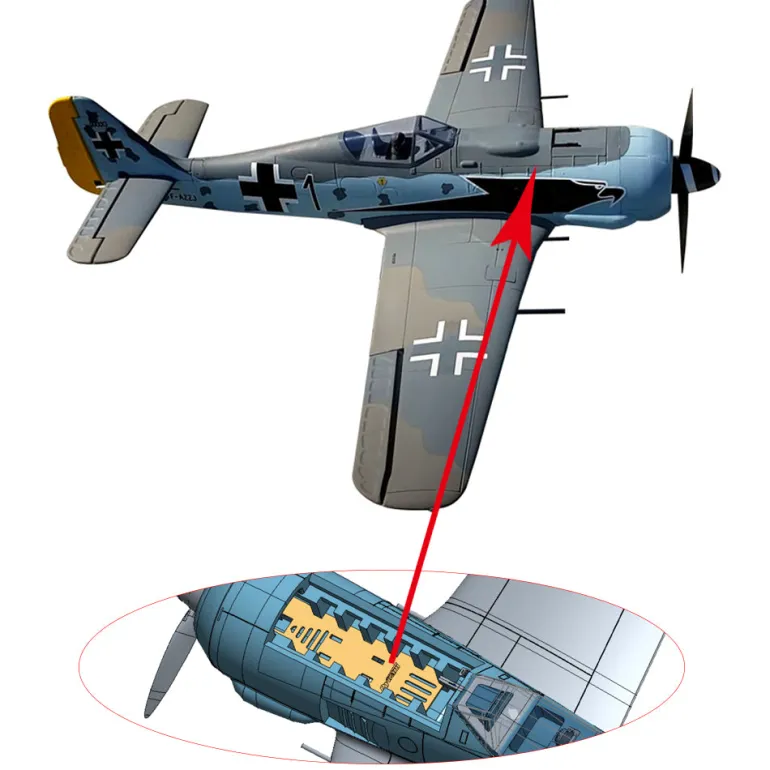 ✨🔄 Upgraded! Dynam Focke Wulf FW-190 V3 4S RC Warbird Plane 1300mm w/ Flaps