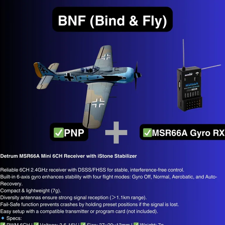 ✨🔄 Upgraded! Dynam Focke Wulf FW-190 V3 4S RC Warbird Plane 1300mm w/ Flaps