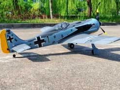 ✨🔄 Upgraded! Dynam Focke Wulf FW-190 V3 4S RC Warbird Plane 1300mm w/ Flaps