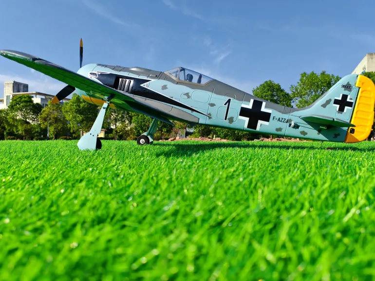 ✨🔄 Upgraded! Dynam Focke Wulf FW-190 V3 4S RC Warbird Plane 1300mm w/ Flaps