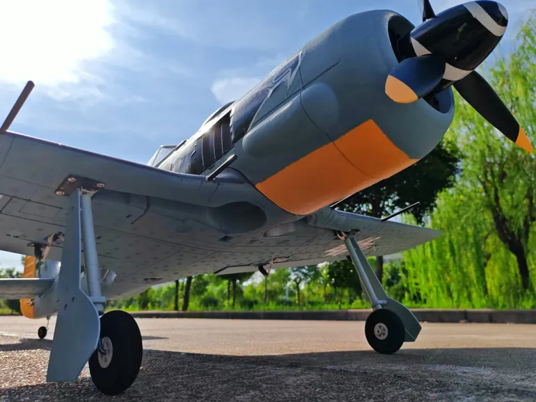 ✨🔄 Upgraded! Dynam Focke Wulf FW-190 V3 4S RC Warbird Plane 1300mm w/ Flaps