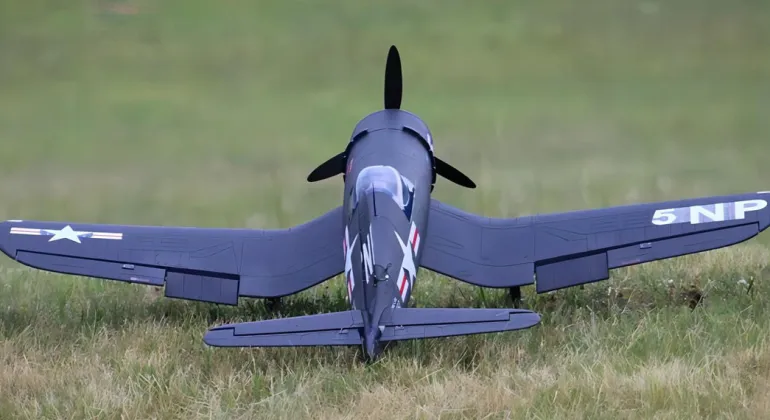 ✨🔄 Upgraded! Dynam F4U Corsair V3 4S RC Warbird Plane 1300mm w/ Flaps