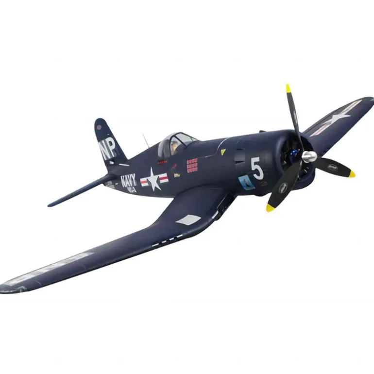 ✨🔄 Upgraded! Dynam F4U Corsair V3 4S RC Warbird Plane 1300mm w/ Flaps