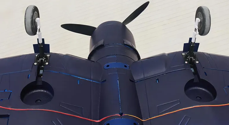 ✨🔄 Upgraded! Dynam F4U Corsair V3 4S RC Warbird Plane 1300mm w/ Flaps
