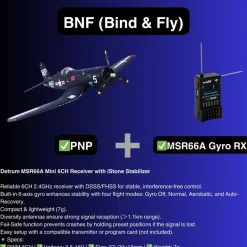 ✨🔄 Upgraded! Dynam F4U Corsair V3 4S RC Warbird Plane 1300mm w/ Flaps