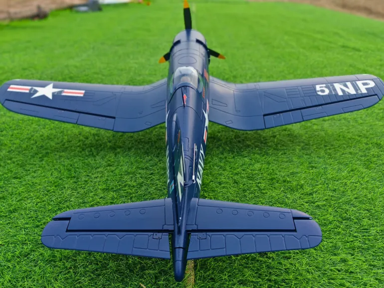 ✨🔄 Upgraded! Dynam F4U Corsair V3 4S RC Warbird Plane 1300mm w/ Flaps