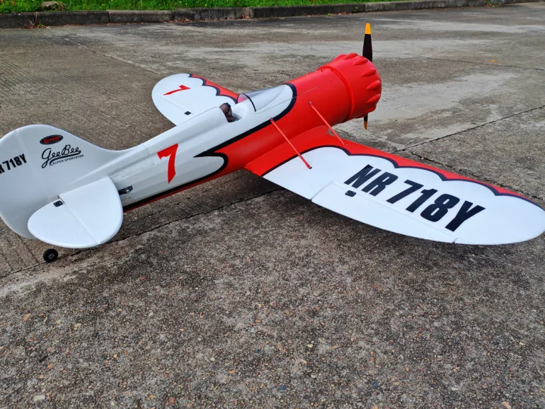 ✨🔄 Upgraded! Dynam Gee Bee Y V2 Sport 3D Aerobatic 4S RC Plane 1300mm Wingspan