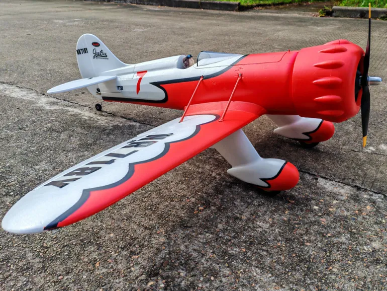 ✨🔄 Upgraded! Dynam Gee Bee Y V2 Sport 3D Aerobatic 4S RC Plane 1300mm Wingspan