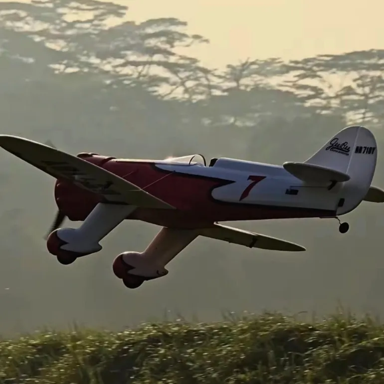 ✨🔄 Upgraded! Dynam Gee Bee Y V2 Sport 3D Aerobatic 4S RC Plane 1300mm Wingspan