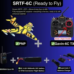 ✨🔄 Upgraded! Dynam Hawker Hunter 4S 70mm 12-Blade RC Beginner EDF Jet w/ Flaps