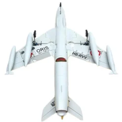 ✨🔄 Upgraded! Dynam Hawker Hunter 4S 70mm 12-Blade RC Beginner EDF Jet w/ Flaps