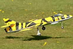 ✨🔄 Upgraded! Dynam Hawker Hunter 4S 70mm 12-Blade RC Beginner EDF Jet w/ Flaps