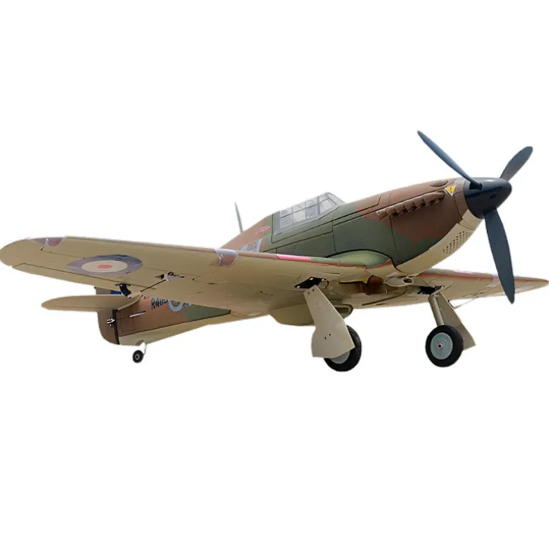 ✨🔄 Upgraded! Dynam Hawker Hurricane V3 4S RC Warbird Plane 1250mm w/ Flaps