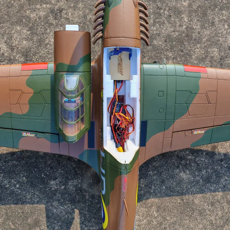 ✨🔄 Upgraded! Dynam Hawker Hurricane V3 4S RC Warbird Plane 1250mm w/ Flaps