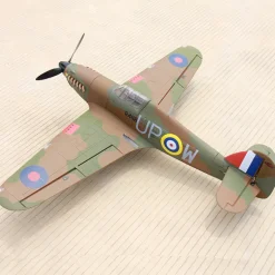 ✨🔄 Upgraded! Dynam Hawker Hurricane V3 4S RC Warbird Plane 1250mm w/ Flaps