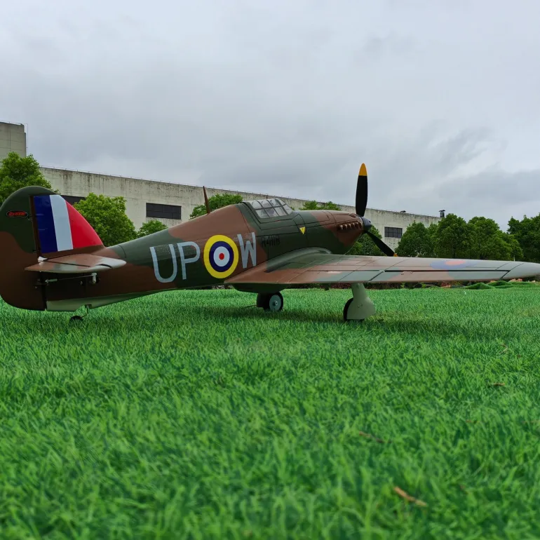 ✨🔄 Upgraded! Dynam Hawker Hurricane V3 4S RC Warbird Plane 1250mm w/ Flaps