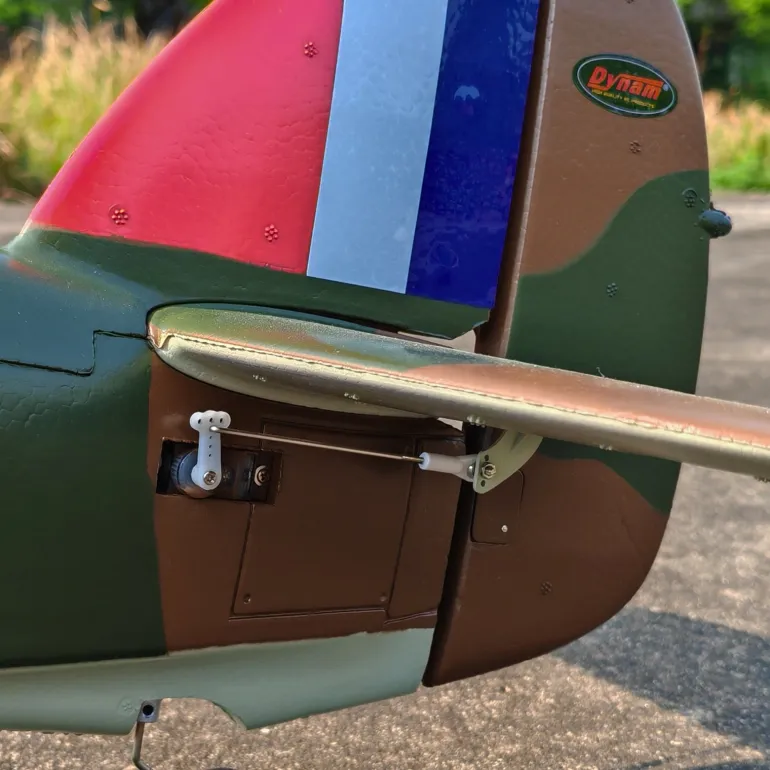 ✨🔄 Upgraded! Dynam Hawker Hurricane V3 4S RC Warbird Plane 1250mm w/ Flaps