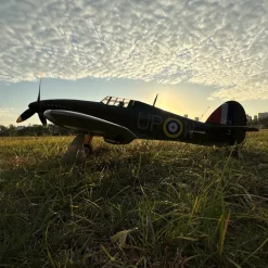 ✨🔄 Upgraded! Dynam Hawker Hurricane V3 4S RC Warbird Plane 1250mm w/ Flaps