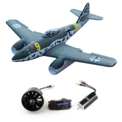 ✨🔄 Upgraded! Dynam Messerschmitt Me-262 V3 6S 12-Blade Twin 70mm EDF Jet 1.5m w/ Flaps