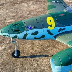 ✨🔄 Upgraded! Dynam Messerschmitt Me-262 V3 6S 12-Blade Twin 70mm EDF Jet 1.5m w/ Flaps