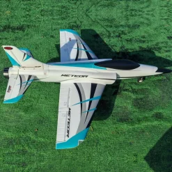 ✨🔄 Upgraded! Dynam Meteor V4 Blue 12-Blade 4S 70mm RC Beginner EDF Jet w/ Flaps