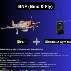 ✨🔄 Upgraded! Dynam P-47D Thunderbolt V2 4S RC Warbird Plane 1220mm w/ Flaps