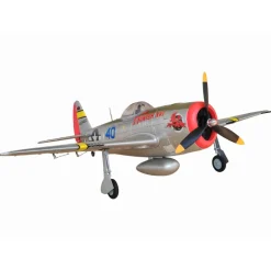 ✨🔄 Upgraded! Dynam P-47D Thunderbolt V2 4S RC Warbird Plane 1220mm w/ Flaps